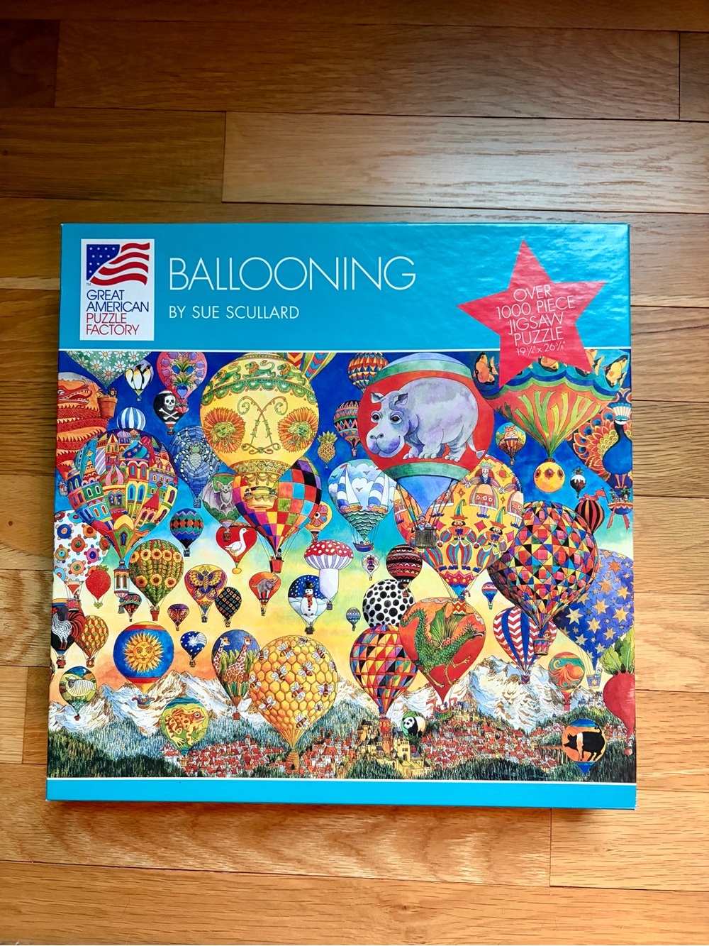 1000pc Great American' Jigsaw Puzzle - Colorful Hot Air Balloons